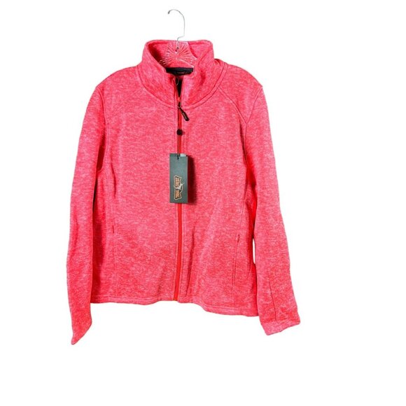 Trail Crest Women's Neon Orange Full Zip Jacket - Picture 1 of 6